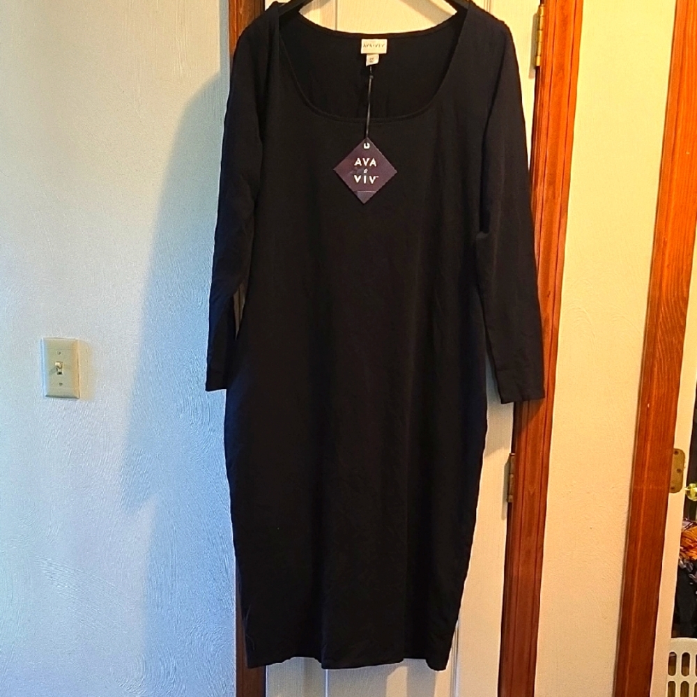 Ava & Viv Women's Black Dress
